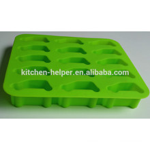 2015 New Product Professional Manufacturer Alimento Grade Non-stick Desenho Car Forma Silicone Gelo Bandeja / Molde de Gelo